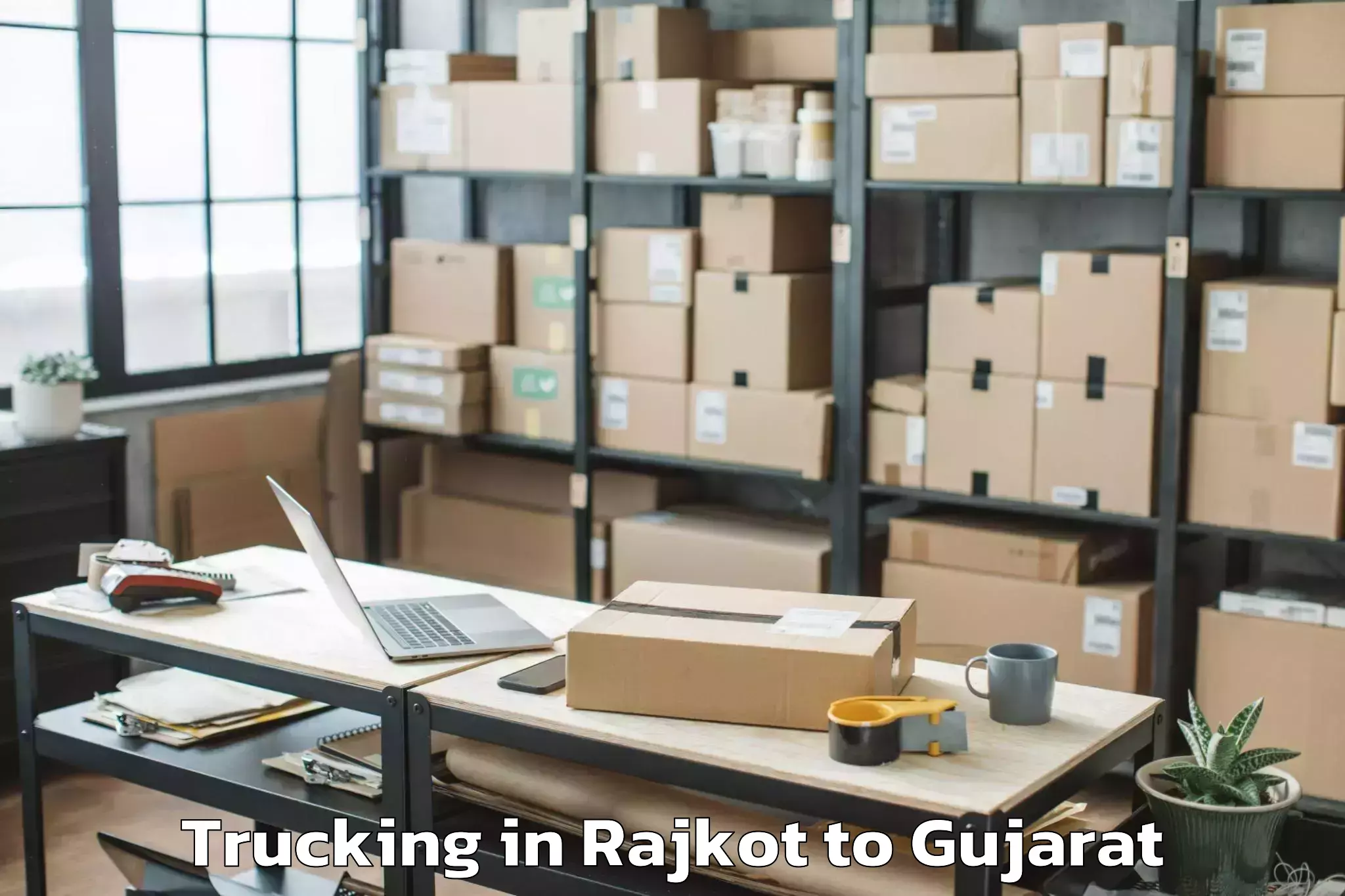 Efficient Rajkot to Udhana Trucking